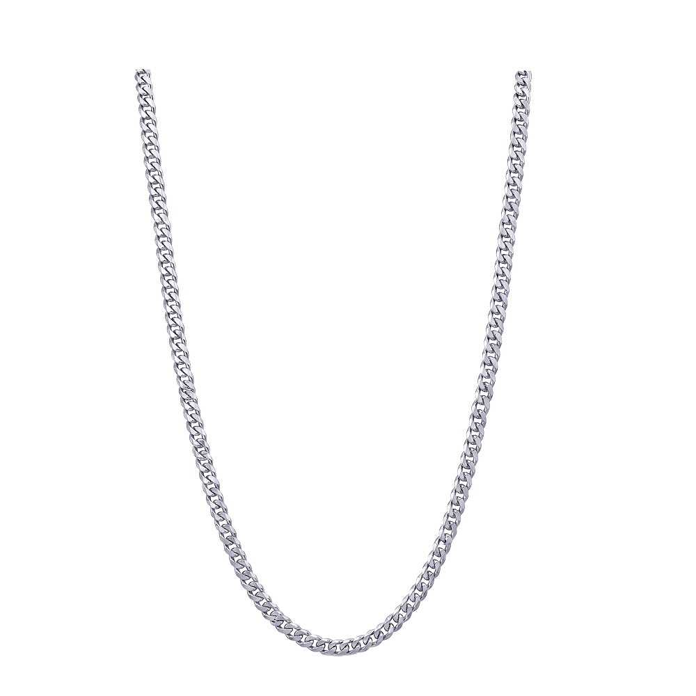 Diamond Cut Curb Chain 1.50mm — Sterling Silver
